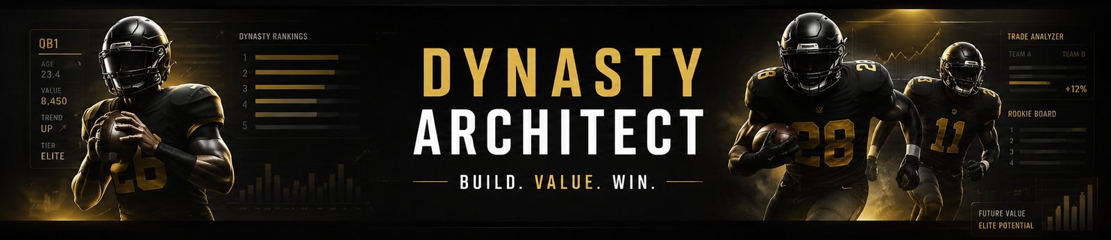 Dynasty Architect — Rankings, Trade-Analyzer, Rookie-Board